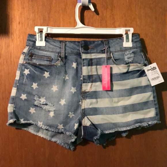 fourth of july jean shorts